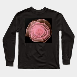 Pink Whisper Alcohol Rose Abstract Long Sleeve T-Shirt